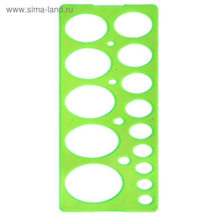 Трафарет эллипсов 8-75 мм Стамм, тонированный зеленый
Трафарет эллипсов 8-75 мм Стамм, тонированный зеленый