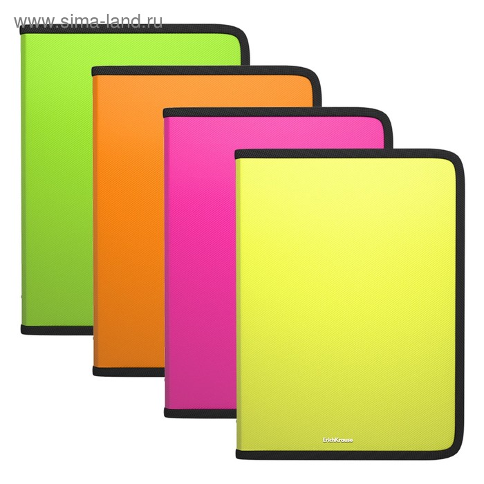 Папка пластиковая А4, ErichKrause Diagonal Neon, молния вокруг, МИКС
Папка пластиковая А4, ErichKrause Diagonal Neon, молния вокруг, МИКС