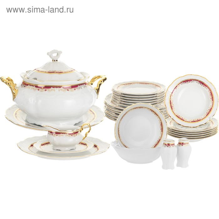 Столовый сервиз 6/25 Marie-Louise «Красная лилия», 25 предметов
Столовый сервиз 6/25 Marie-Louise «Красная лилия», 25 предметов