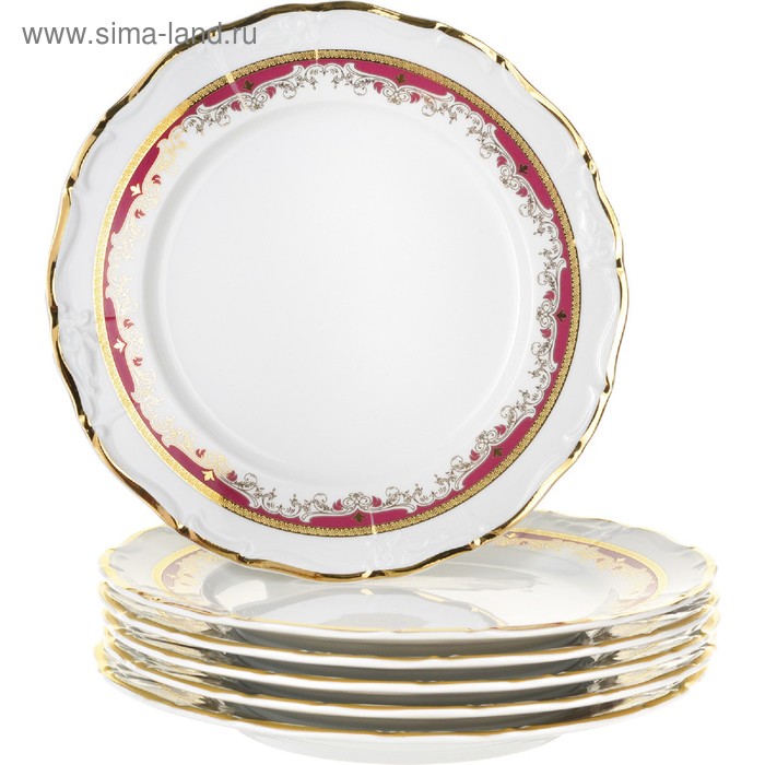 Тарелка мелкая 25 см, Marie-Louise, декор "Красная лилия" 
Тарелка мелкая 25 см, Marie-Louise, декор "Красная лилия"