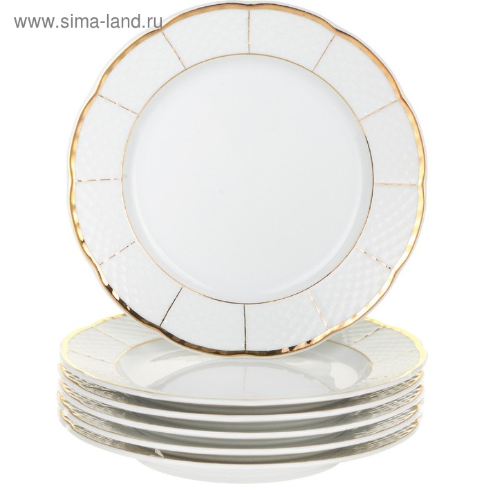 Тарелка десертная Menuet, декор «Отводка золото, золотые держатели», 19 см
Тарелка десертная Menuet, декор «Отводка золото, золотые держатели», 19 см