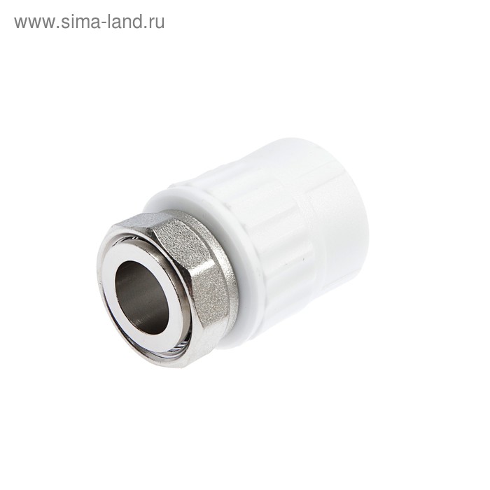 Муфта с накидной гайкой VALFEX, полипропиленовая, d=20 мм х 3/4" 
Муфта с накидной гайкой VALFEX, полипропиленовая, d=20 мм х 3/4"