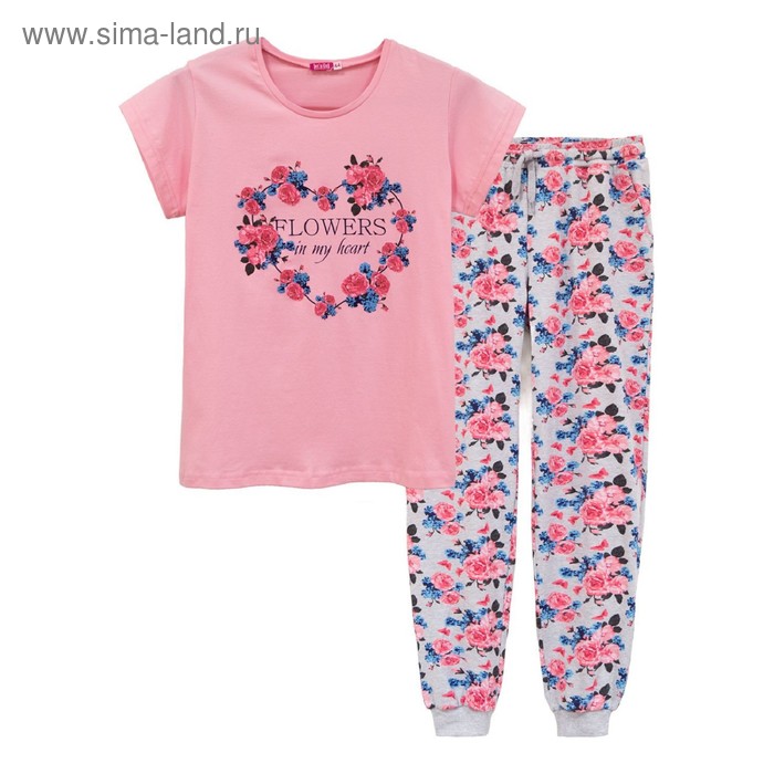 Комплект женский из футболки и брюк, размер 56
Комплект женский из футболки и брюк, размер 56