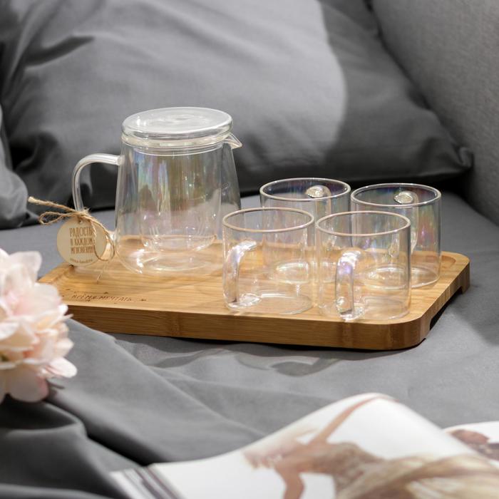 Сервиз «Время мечтать»: чайник 650 мл, кружка 200 мл, 4 шт.
Сервиз «Время мечтать»: чайник 650 мл, кружка 200 мл, 4 шт.