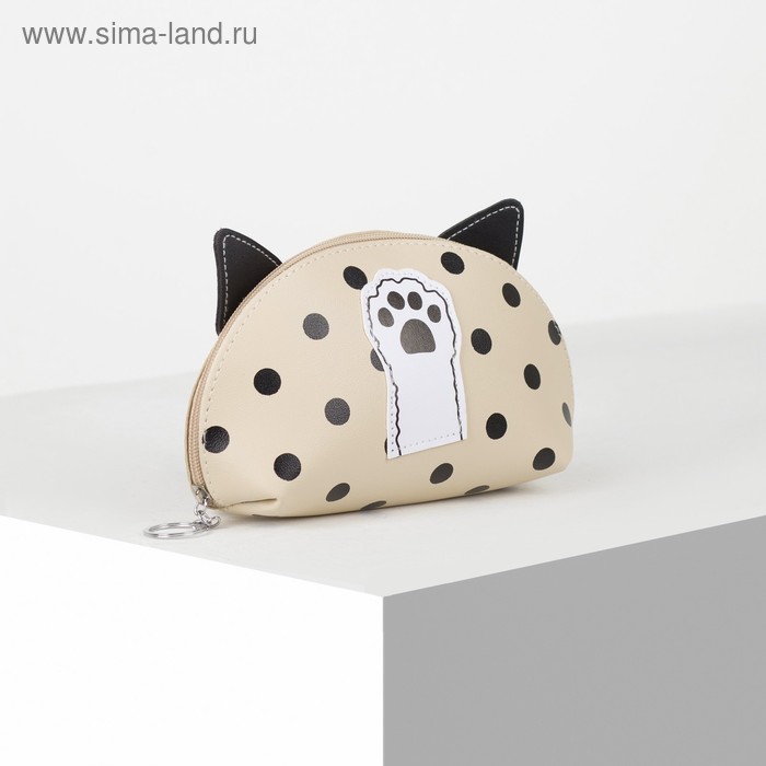 фото Косметичка простая, отдел на молнии, цвет бежевый