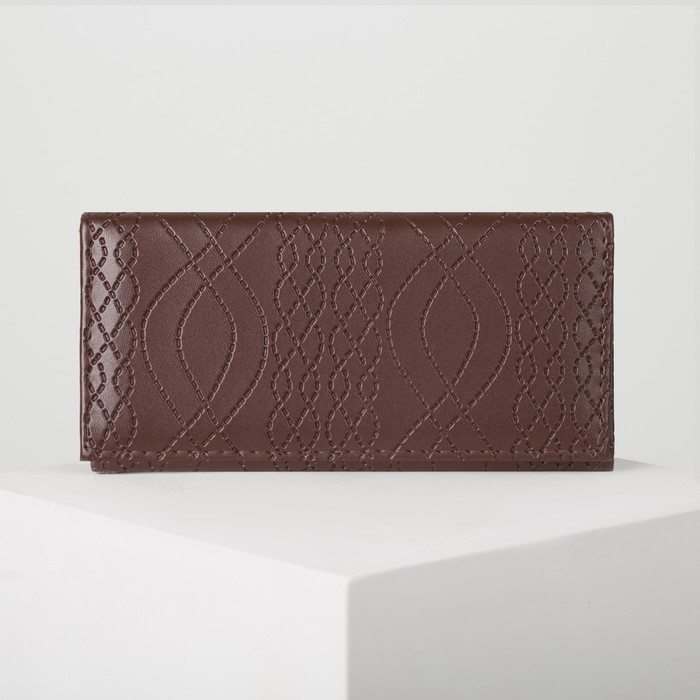 Кошелёк женский, 3 отдела на клапане, цвет коричневый
Кошелёк женский, 3 отдела на клапане, цвет коричневый