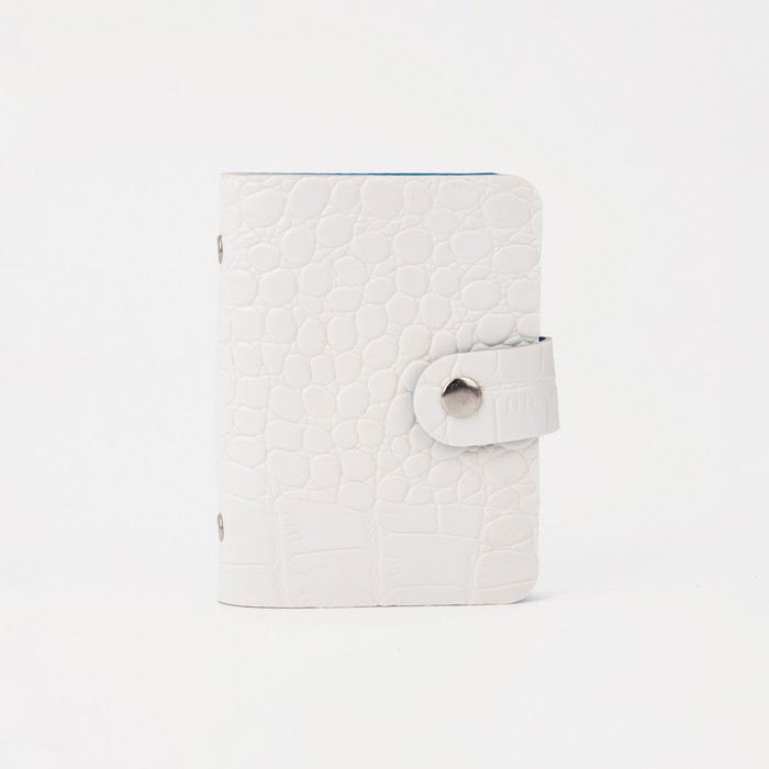 Визитница на кнопке, 12 листов, цвет белый
Визитница на кнопке, 12 листов, цвет белый