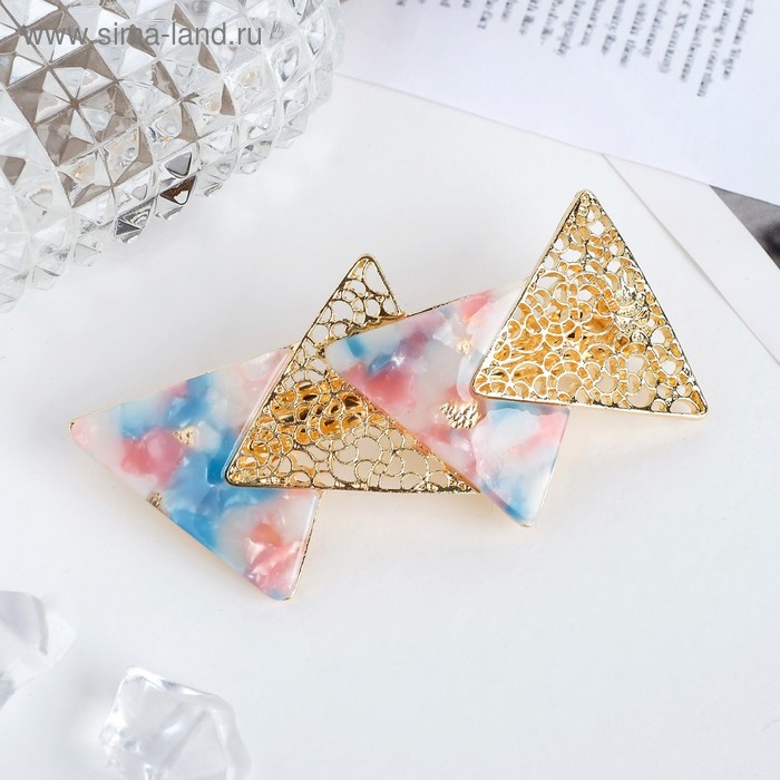 Заколка-автомат для волос "Геометрия" 8 см, треугольники, золото
Заколка-автомат для волос "Геометрия" 8 см, треугольники, золото