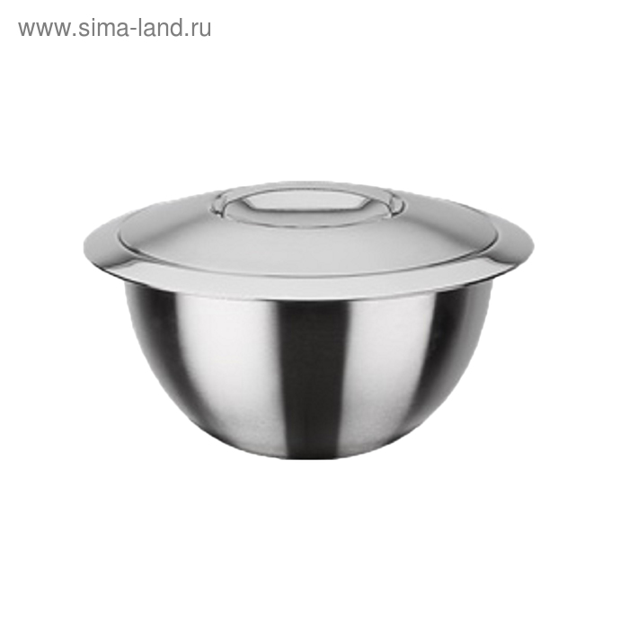 фото Миска с крышкой 16×9.8 см, 1.2 л, металл