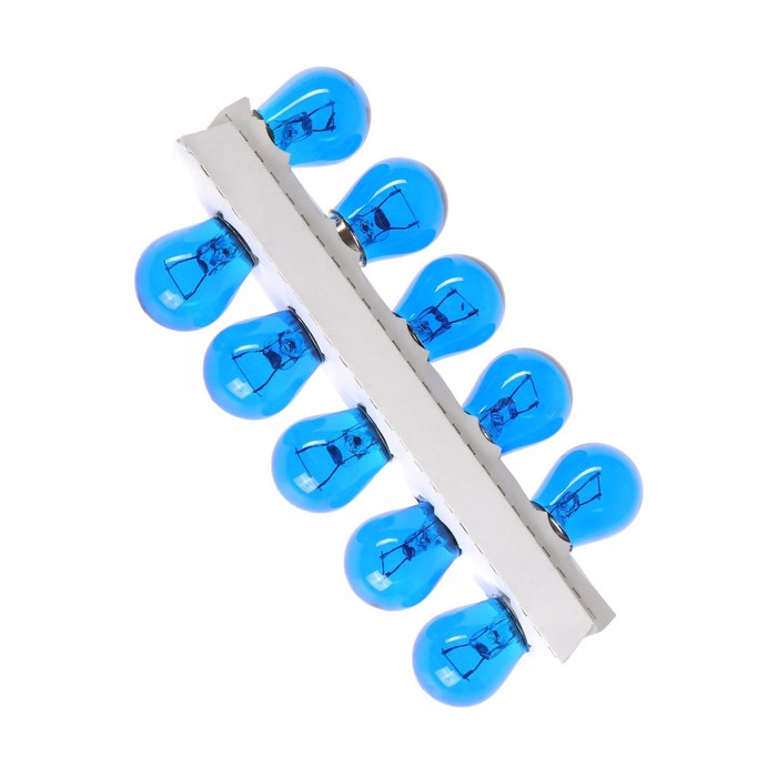 фото Лампа автомобильная луч, p21, ва15s, 12 в, 21 вт, синяя