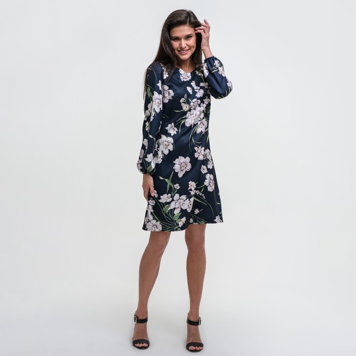 Платье женское MIST, трапеция с длин рукавом, синий, р. 40-42
Платье женское MIST, трапеция с длин рукавом, синий, р. 40-42