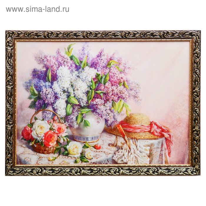 Картина "Букет сирени на столе" 57х77см
Картина "Букет сирени на столе" 57х77см