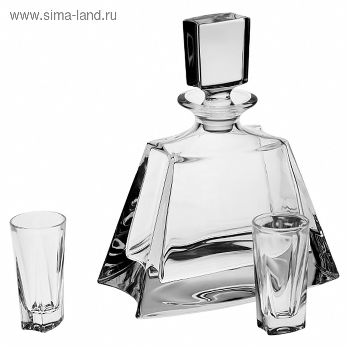 Набор для ликёра: 1 штоф 700 мл, низкий + 6 рюмок 50 мл
Набор для ликёра: 1 штоф 700 мл, низкий + 6 рюмок 50 мл