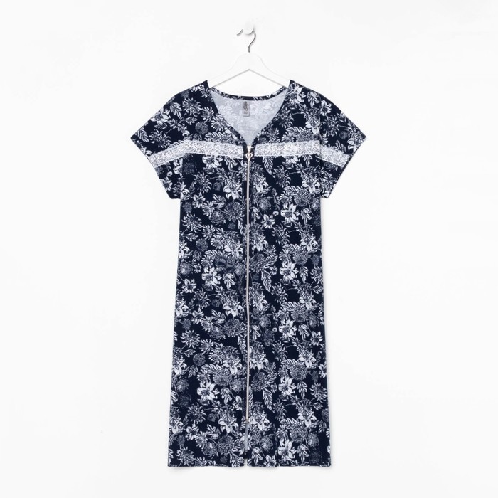 Халат женский, цвет синий МИКС, размер 50
Халат женский, цвет синий МИКС, размер 50