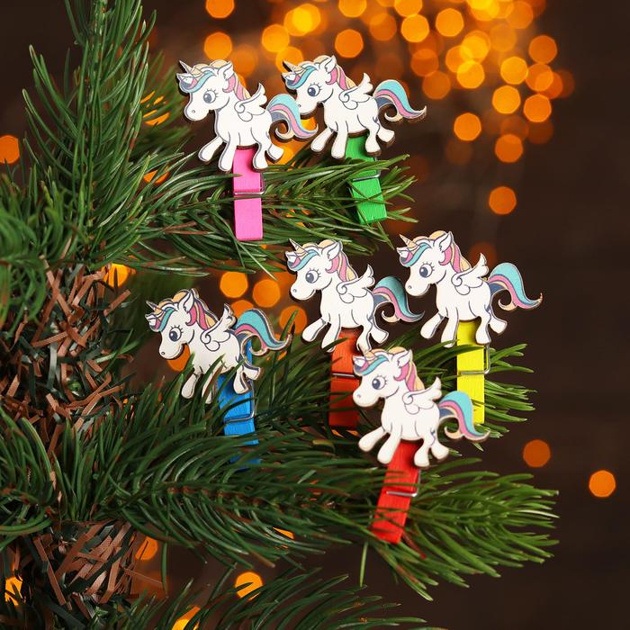 Набор декоративных прищепок «Единорожки» 2×12,5×14,5 см, МИКС
Набор декоративных прищепок «Единорожки» 2×12,5×14,5 см, МИКС