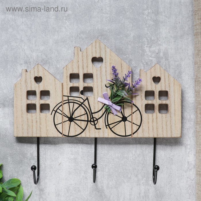 Крючки декоративные дерево "Велосипед с лавандой" 25х29,5х4,5 см
Крючки декоративные дерево "Велосипед с лавандой" 25х29,5х4,5 см
