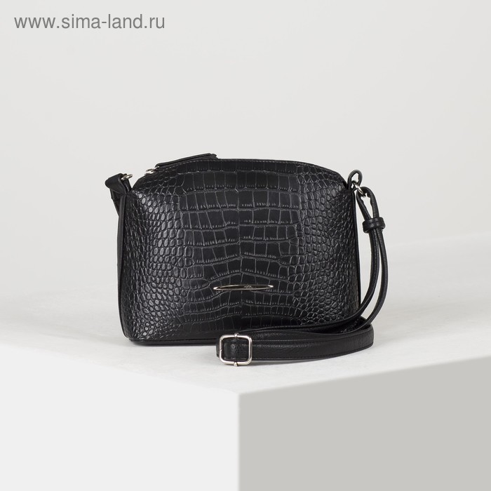 Сумка женская, отдел на молнии, наружный карман, длинный ремень, цвет чёрный
Сумка женская, отдел на молнии, наружный карман, длинный ремень, цвет чёрный