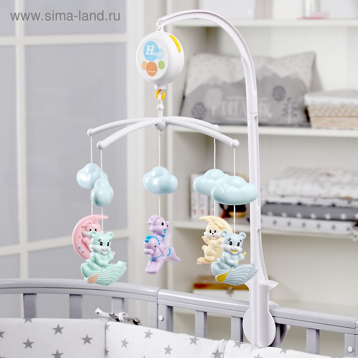 Мобиль музыкальный «Крохотуля», работает от батареек, 8 мелодий
Мобиль музыкальный «Крохотуля», работает от батареек, 8 мелодий