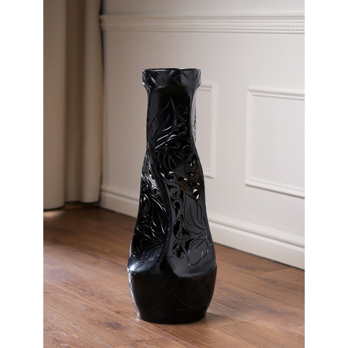 Ваза керамическая "Свеча", напольная,чёрная, сквозная резка, 70 см
Ваза керамическая "Свеча", напольная,чёрная, сквозная резка, 70 см