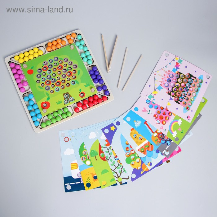 Развивающий набор «Сложи рисунок из шариков» 10 листов, 8 цветов, 4 × 31,5 × 31 см
Развивающий набор «Сложи рисунок из шариков» 10 листов, 8 цветов, 4 × 31,5 × 31 см