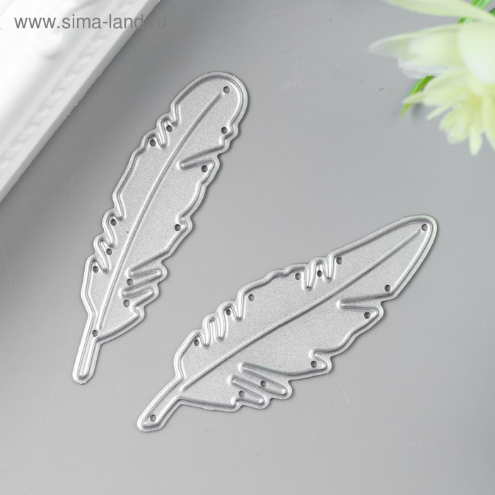 Нож для вырубки сталь "Пёрышки" набор 2 элемента 5,1х3,5 см 
Нож для вырубки сталь "Пёрышки" набор 2 элемента 5,1х3,5 см