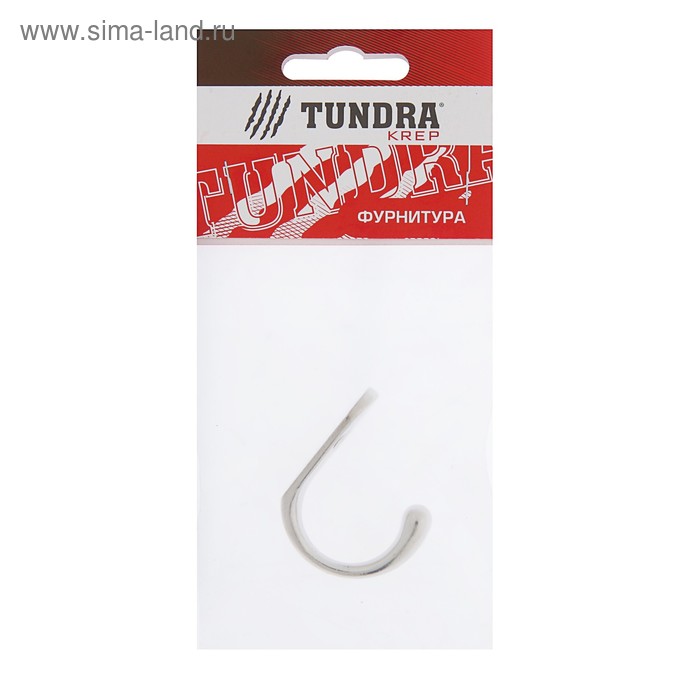 фото Крючок мебельный км1013sn, однорожковый, цвет хром, инд.упаковка