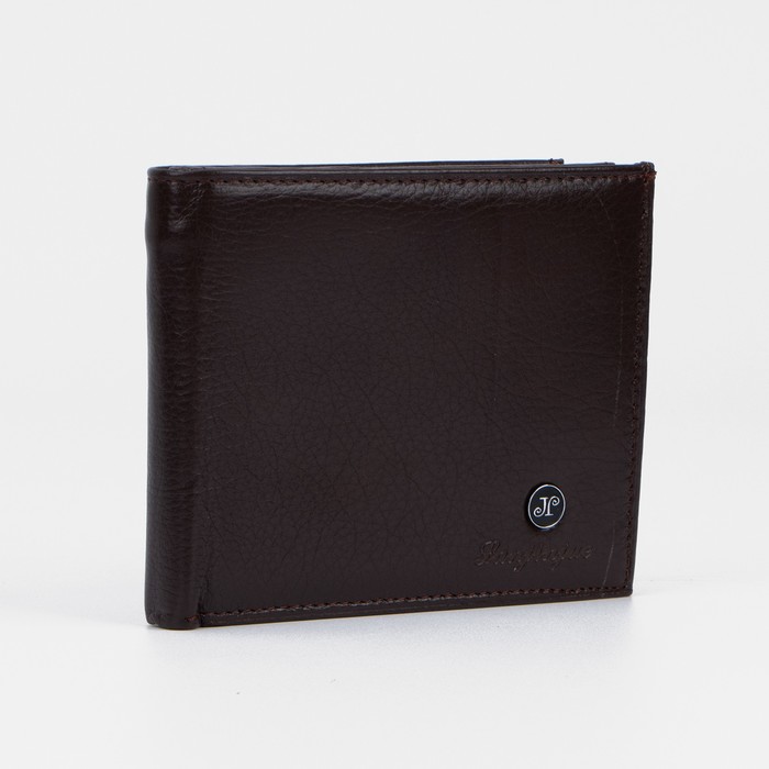 Портмоне без застёжки, для купюр, для карт, для монет, цвет коричневый
Портмоне без застёжки, для купюр, для карт, для монет, цвет коричневый