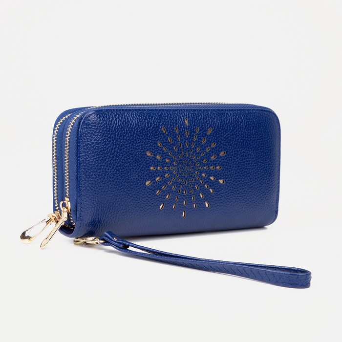 Кошелёк на молнии, цвет синий
Кошелёк на молнии, цвет синий