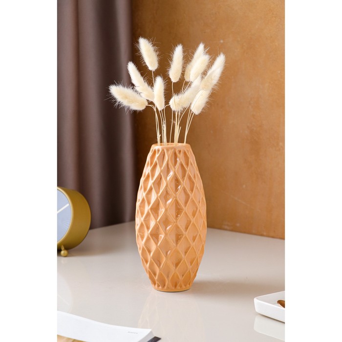 Ваза керамическая "Евро", настольная, рифлёная, бежевая, 22 см
Ваза керамическая "Евро", настольная, рифлёная, бежевая, 22 см