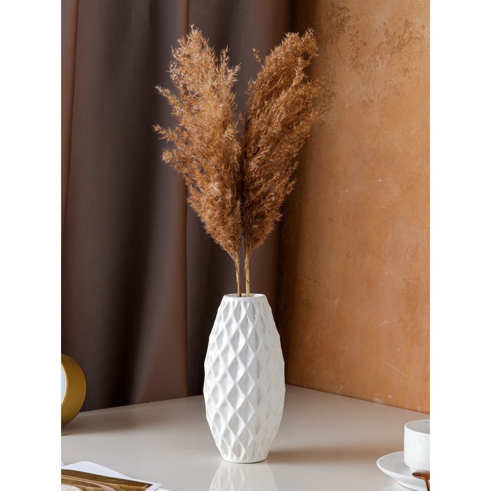 Ваза керамическая "Евро", настольная, рифлёная, белая, 22 см
Ваза керамическая "Евро", настольная, рифлёная, белая, 22 см