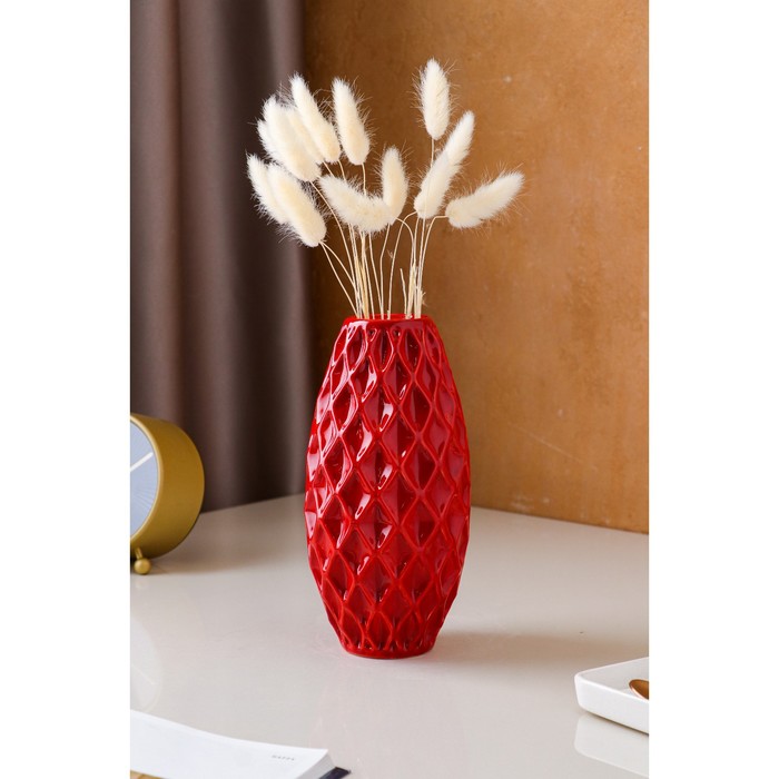 Ваза керамическая "Евро", настольная, рифлёная, красная, 22 см
Ваза керамическая "Евро", настольная, рифлёная, красная, 22 см