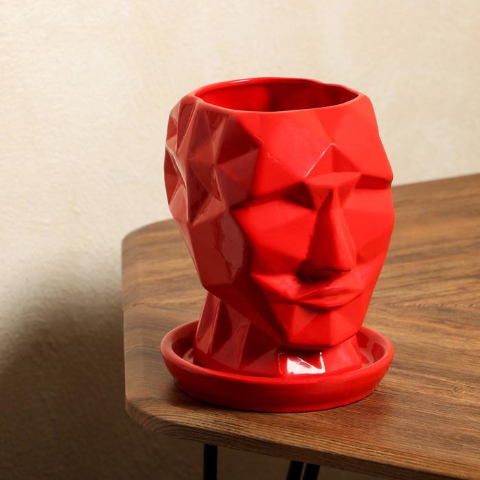 Горшок для цветов "Кай", красный, глянец, керамика, 2 л
Горшок для цветов "Кай", красный, глянец, керамика, 2 л