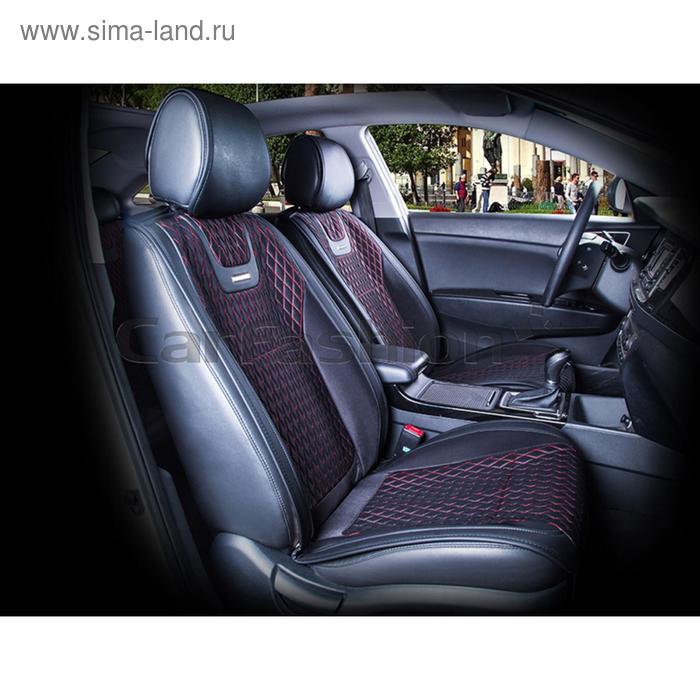 Накидки Torino, капрон - экокожа, набор 2 шт, черный/красный
Накидки Torino, капрон - экокожа, набор 2 шт, черный/красный