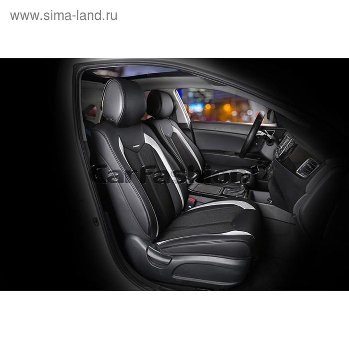 Накидки Urban, 3D, твид - экокожа, набор 2 шт, черный/серый 
Накидки Urban, 3D, твид - экокожа, набор 2 шт, черный/серый