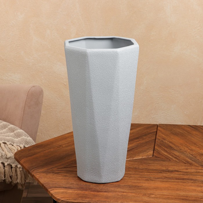 Кашпо "Комета", шёлк, серый, керамика, 8 л
Кашпо "Комета", шёлк, серый, керамика, 8 л