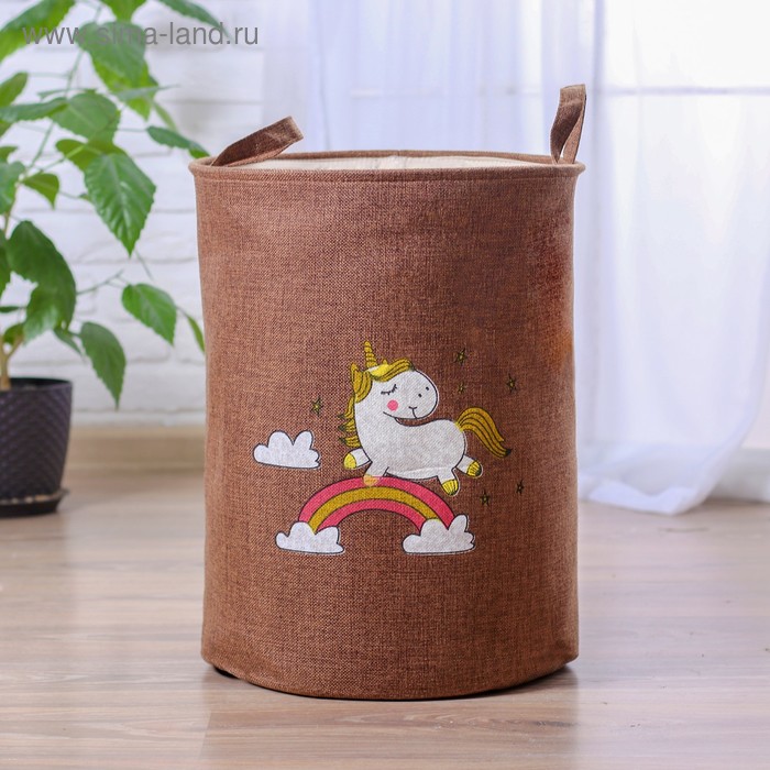 Корзинка для игрушек «Единорог» 35×35×45 см
Корзинка для игрушек «Единорог» 35×35×45 см
