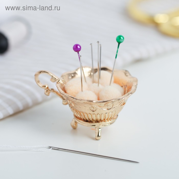 Игольница «Чашка», под золото
Игольница «Чашка», под золото