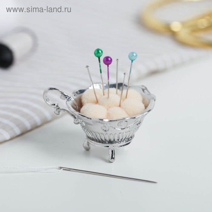 Игольница «Чашка», под серебро
Игольница «Чашка», под серебро