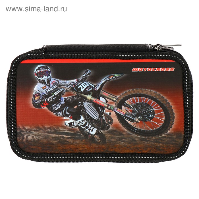 Пенал 2 секции 125 х 205, ламинированный картон, для мальчика «Мотокросс»
Пенал 2 секции 125 х 205, ламинированный картон, для мальчика «Мотокросс»