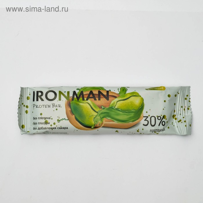 Протеиновый батончик IRONMAN, фисташка, 50 г