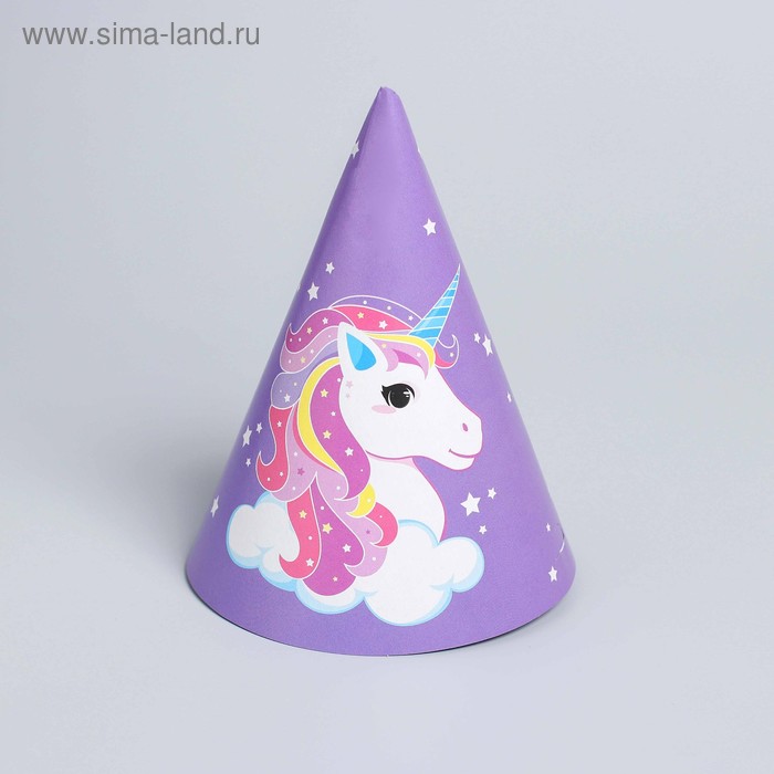 Колпак бумажный «Нежный единорог», набор 6 шт.
Колпак бумажный «Нежный единорог», набор 6 шт.