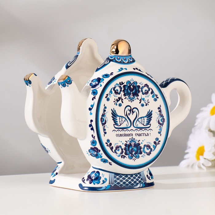 Салфетница чайник, гжель
Салфетница чайник, гжель