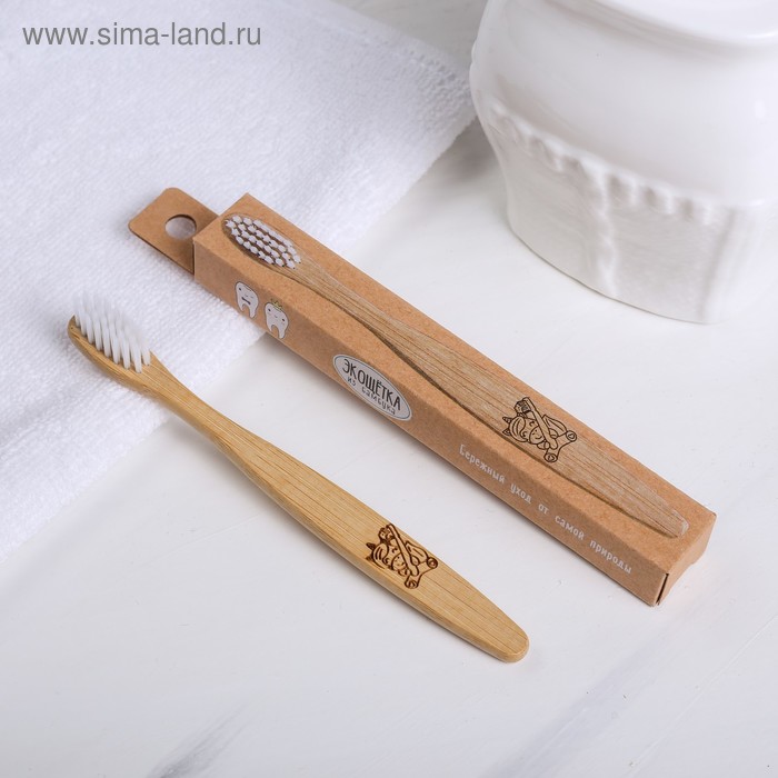 Зубная щётка детская «Чистые зубки», бамбук 15 × 2 × 1,5 см
Зубная щётка детская «Чистые зубки», бамбук 15 × 2 × 1,5 см