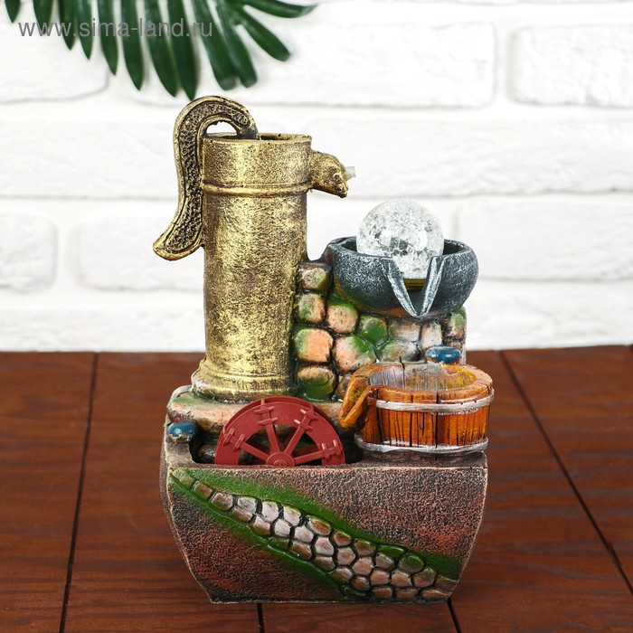 фото Фонтан "у колонки" 14*17*23 см (с подсветкой)