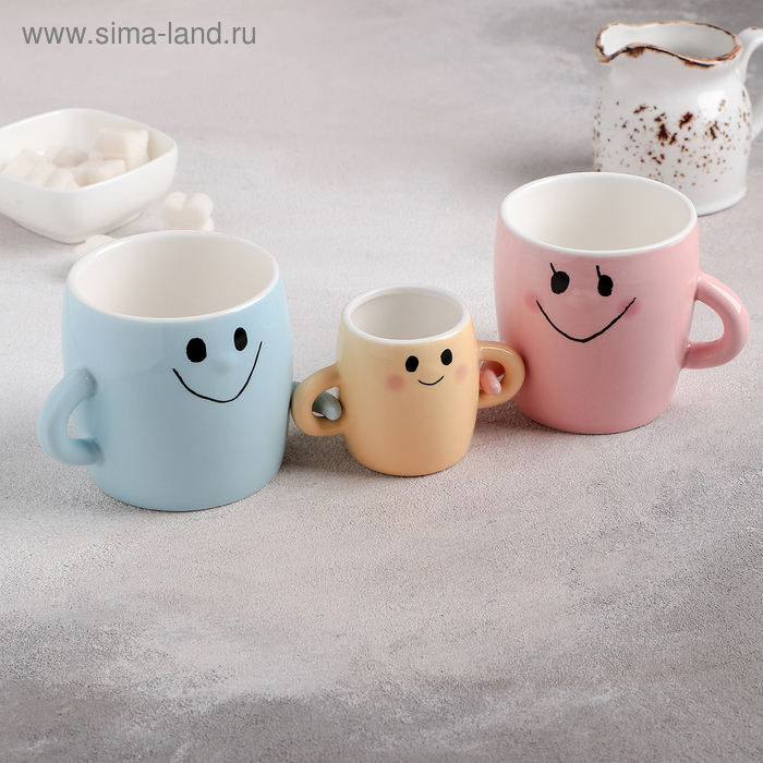 Набор кружкек «Улыбнись», 3 шт: 330 мл, 180 мл
Набор кружкек «Улыбнись», 3 шт: 330 мл, 180 мл