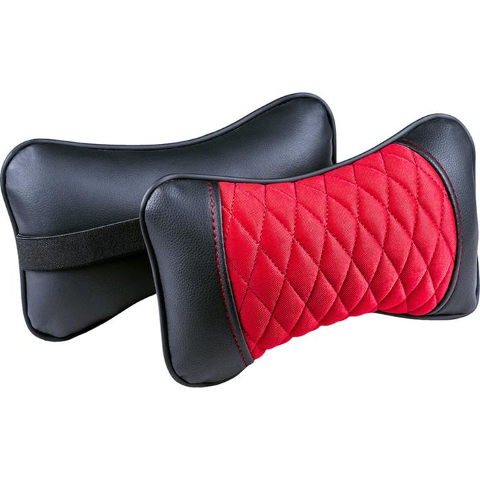 Подушка автомобильная, для шеи Element, жаккард-экокожа, красный/черный, 2 шт
Подушка автомобильная, для шеи Element, жаккард-экокожа, красный/черный, 2 шт