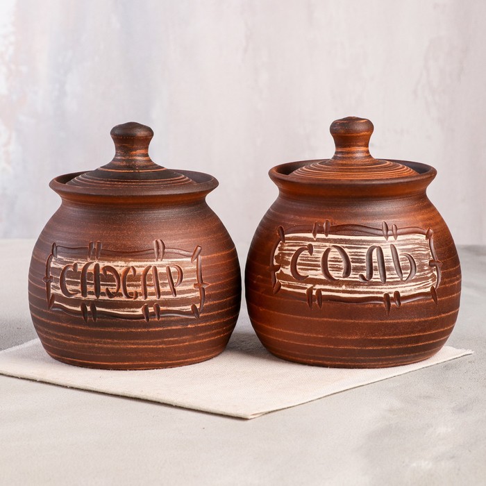 Набор для специй "Деревенский", декор, красная глина, 2 предмета, 1 л
Набор для специй "Деревенский", декор, красная глина, 2 предмета, 1 л