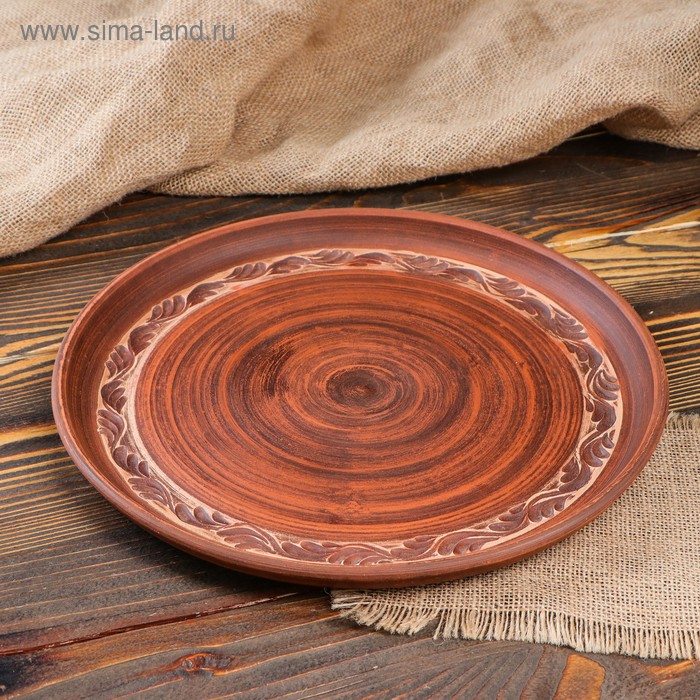 Тарелка для пиццы , роспись ангобом, 30 см
Тарелка для пиццы , роспись ангобом, 30 см