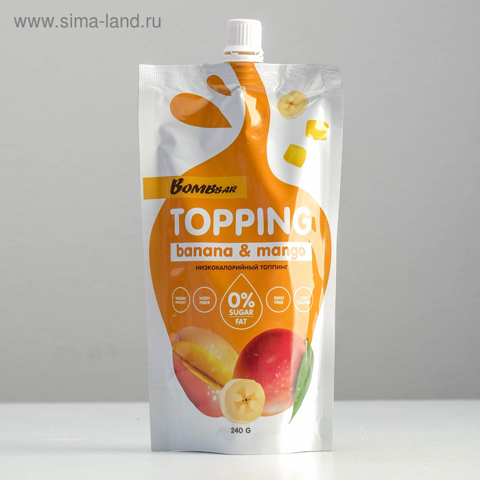 Топпинг Bombbar, банан-манго, спортивное питание, 240 г 
Топпинг Bombbar, банан-манго, спортивное питание, 240 г