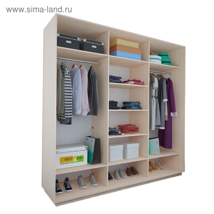 Шкаф-купе «Акцент-Квадро КЛ», 1500х600х2310 мм, вставки лоза, цвет дуб молочный
Шкаф-купе «Акцент-Квадро КЛ», 1500х600х2310 мм, вставки лоза, цвет дуб молочный